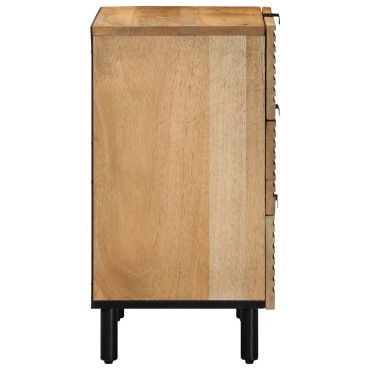 vidaXL Κομοδίνο καφέ 50x33x60cm μασίφ ξύλο Mango 1 τεμ.