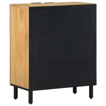 vidaXL Sideboard καφέ 60x33x75cm μασίφ ξύλο Mango