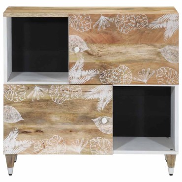 vidaXL Sideboard 80x33,5x75cm μασίφ ξύλο Mango