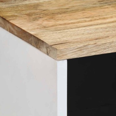 vidaXL Sideboard 80x33,5x75cm μασίφ ξύλο Mango