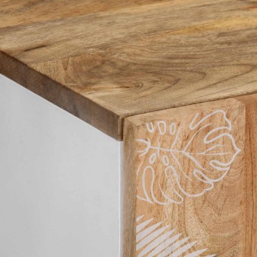 vidaXL Sideboard 60x33,5x75cm μασίφ ξύλο Mango