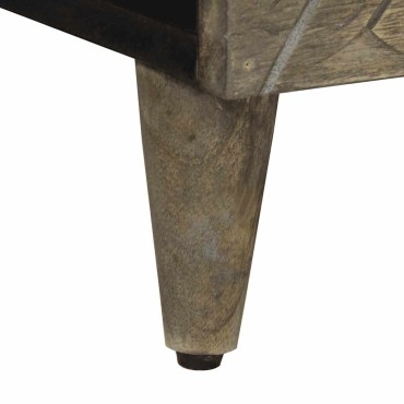 vidaXL Τραπεζάκι σαλονιού ανοιχτό γκρι 80x50x40cm μασίφ ξύλο Mango 1 τεμ.