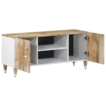 ντουλάπι τηλεόρασης vidaXL 105x33,5x46cm μασίφ ξύλο Mango
