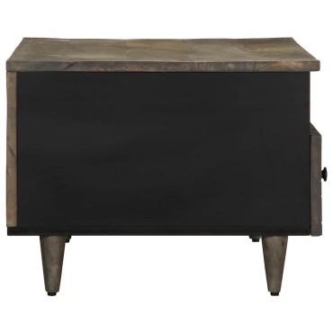 vidaXL Τραπεζάκι σαλονιού ανοιχτό γκρι 80x54x40cm μασίφ ξύλο Mango 1 τεμ.
