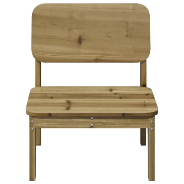 Καρέκλα κήπου vidaXL 60x52,5x72cm Εμποτισμένο ξύλο πεύκο 1 τεμ.