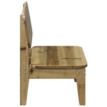 Καρέκλα κήπου vidaXL 60x52,5x72cm Εμποτισμένο ξύλο πεύκο 1 τεμ.