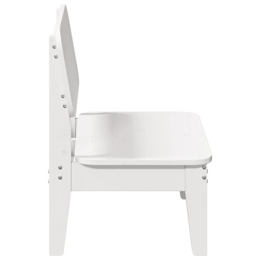vidaXL Καρέκλες κήπου 2 τεμ. Λευκό 60x52,5x72cm Ξύλο πεύκο μασίφ