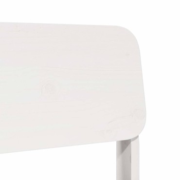 vidaXL Καρέκλες κήπου 2 τεμ. Λευκό 60x52,5x72cm Ξύλο πεύκο μασίφ