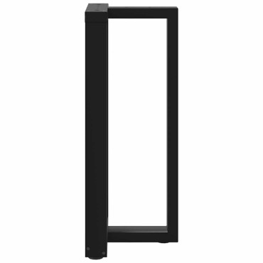 vidaXL Πόδια τραπεζιού μπαρ σε σχήμα T 2 τεμ. Μαύρο 40x35x(90-91)cm