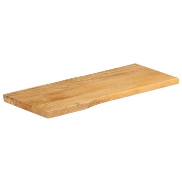 vidaXL Επιφάνεια Τραπεζιού 80x40x2,5cm Live Edge Μασίφ Ξύλο Μάνγκο 1 τεμ.