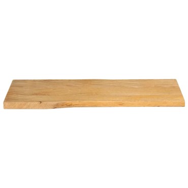 vidaXL Επιφάνεια Τραπεζιού 80x40x2,5cm Live Edge Μασίφ Ξύλο Μάνγκο 1 τεμ.
