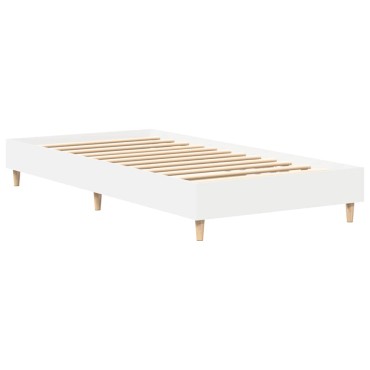 vidaXL Πλαίσιο κρεβατιού χωρίς στρώμα Λευκό 90x200cm 1 τεμ. - Μονό