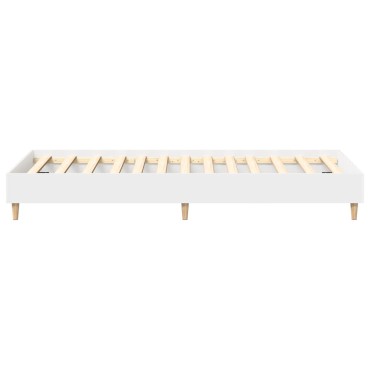 vidaXL Πλαίσιο κρεβατιού χωρίς στρώμα Λευκό 90x200cm 1 τεμ. - Μονό