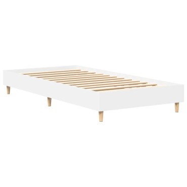vidaXL Πλαίσιο κρεβατιού χωρίς στρώμα Λευκό 90x200cm 1 τεμ. - Μονό