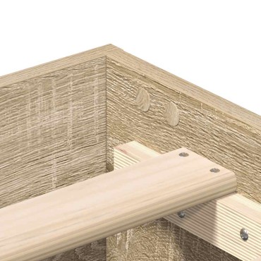 vidaXL Πλαίσιο κρεβατιού χωρίς στρώμα Sonoma Oak 100x200 cm