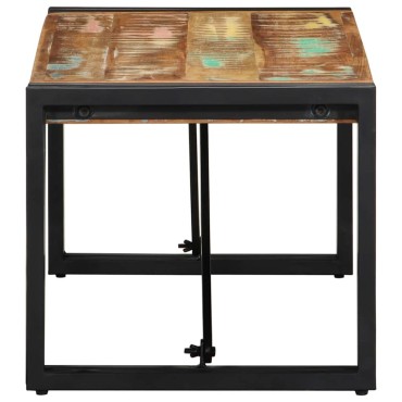 vidaXL Τραπεζάκι σαλονιού πολύχρωμο 80x40x35cm Ξύλο μασίφ ανακυκλωμένο 1 τεμ.