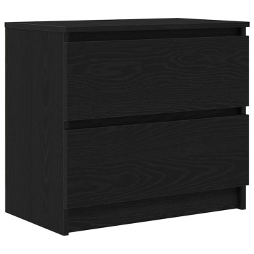 ντουλάπι τηλεόρασης vidaXL Μαύρο 60x35x54cm Κατασκευασμένο ξύλο