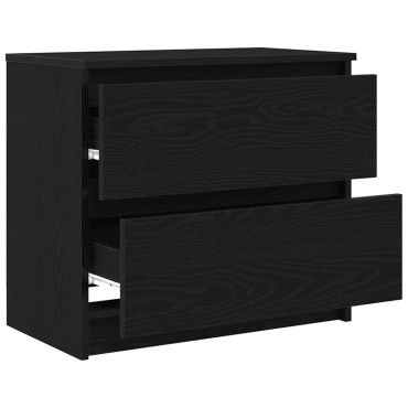 ντουλάπι τηλεόρασης vidaXL Μαύρο 60x35x54cm Κατασκευασμένο ξύλο