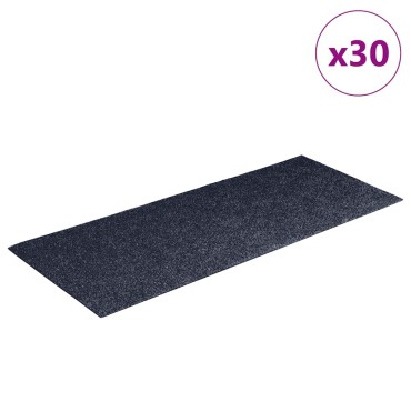 vidaXL Πατάκια για σκάλες Αυτοκόλλητα 30 τεμάχια 60x25 cm Ορθογώνια
