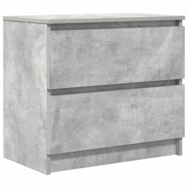 vidaXL Έπιπλο Τηλεόρασης Γκρι Σκυροδέματος 60x35x54cm Επεξεργ. Ξύλο