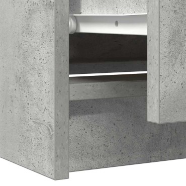 vidaXL Έπιπλο Τηλεόρασης Γκρι Σκυροδέματος 60x35x54cm Επεξεργ. Ξύλο