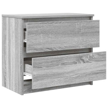 vidaXL Έπιπλο Τηλεόρασης Γκρι Sonoma 60x35x54cm από Επεξεργ. Ξύλο