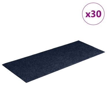 vidaXL Πατάκια για σκάλες Αυτοκόλλητα 30 τεμάχια 60x25 cm Ορθογώνια