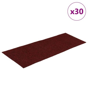 vidaXL Πατάκια για σκάλες Αυτοκόλλητα 30 τεμάχια 60x25 cm Ορθογώνια