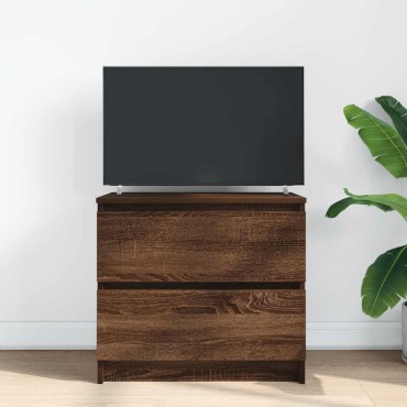 vidaXL Έπιπλο Τηλεόρασης Καφέ Δρυς 60x35x54cm Επεξεργασμένο Ξύλο