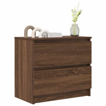 vidaXL Έπιπλο Τηλεόρασης Καφέ Δρυς 60x35x54cm Επεξεργασμένο Ξύλο