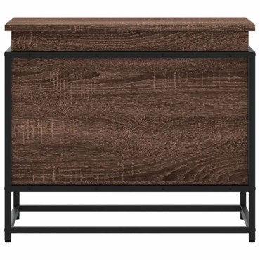 vidaXL Κουτί Αποθήκευσης με Καφέ Δρυς 60x40x51,5 εκ. Επεξ. Ξύλο