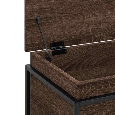 vidaXL Κουτί Αποθήκευσης με Καφέ Δρυς 60x40x51,5 εκ. Επεξ. Ξύλο