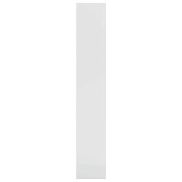 vidaXL Βιβλιοθήκη Γυαλιστερό Λευκό 60x24x143cm Επεξεργασμένο Ξύλο 1 τεμ.