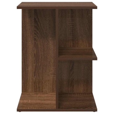 vidaXL Κομοδίνα 2 τεμ. Καφέ Δρυς 46,5x29x61cm από Επεξεργασμένο Ξύλο