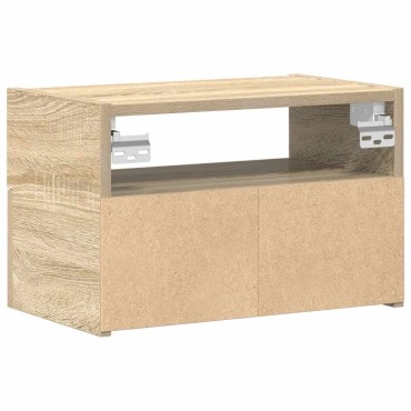 vidaXL Κομοδίνο Επιτοίχιο Sonoma Δρυς 45x26x28,5cm 1 τεμ.