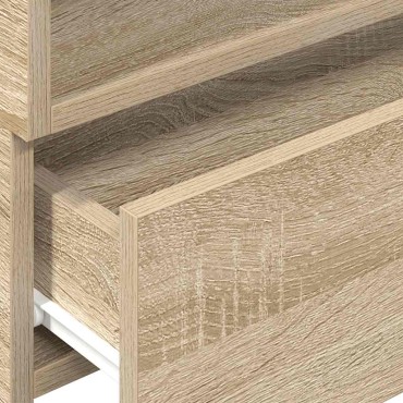 vidaXL Κομοδίνο Επιτοίχιο Sonoma Δρυς 45x26x28,5cm 1 τεμ.