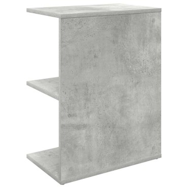 vidaXL Κομοδίνο Γκρι Σκυρ. 46,5x29x61cm από Επεξεργασμένο Ξύλο 1 τεμ.