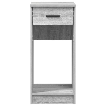 vidaXL Βάση πύργου υπολογιστή με συρτάρι Γκρι Sonoma 35x45x77cm 1 τεμ.