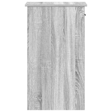 vidaXL Βάση πύργου υπολογιστή με συρτάρι Γκρι Sonoma 35x45x77cm 1 τεμ.