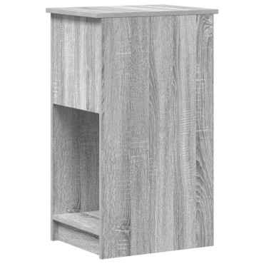 vidaXL Βάση πύργου υπολογιστή με συρτάρι Γκρι Sonoma 35x45x77cm 1 τεμ.