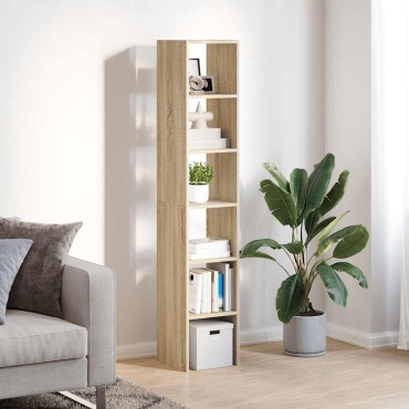 vidaXL Βιβλιοθήκες 2 τεμ. Στοιβαζόμενα Sonoma Δρυς 30x30x80cm