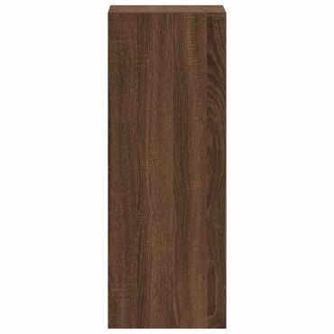 vidaXL Βιβλιοθήκη Στοιβαζόμενα Καφέ Δρυς 30x30x80cm Επεξ. Ξύλο 1 τεμ.