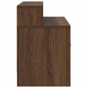 vidaXL Κομοδίνο με συρτάρι Καφέ Δρυς 51x31x47cm 1 τεμ.