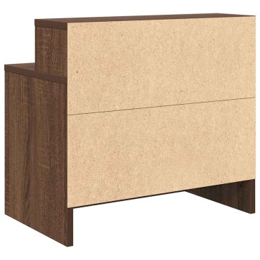 vidaXL Κομοδίνο με συρτάρι Καφέ Δρυς 51x31x47cm 1 τεμ.
