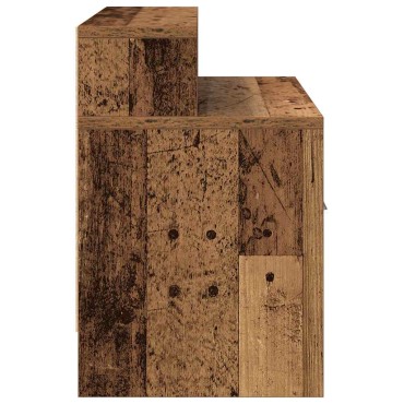 vidaXL Κομοδίνο με συρτάρι Όψη Παλαιού Ξύλου 51x31x47cm 1 τεμ.
