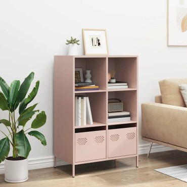 vidaXL Ντουλάπα Ροζ 68x39x103,5cm από Χάλυβα 1 τεμ.