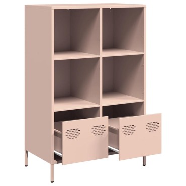 vidaXL Ντουλάπα Ροζ 68x39x103,5cm από Χάλυβα 1 τεμ.