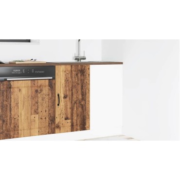 vidaXL νιπτήρας ντουλάπι βάσης "Lucca" Παλιό ξύλο μηχανουργικό ξύλο 80x46x81,5cm