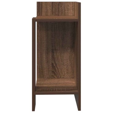 vidaXL Τραπεζάκια 2 τεμ. με ράφι Καφέ Δρυς 25,5x27x60cm