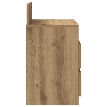 vidaXL Κομοδίνο με 2 συρτάρια Αρτισιανή Δρυς 40x33x60cm 1 τεμ.